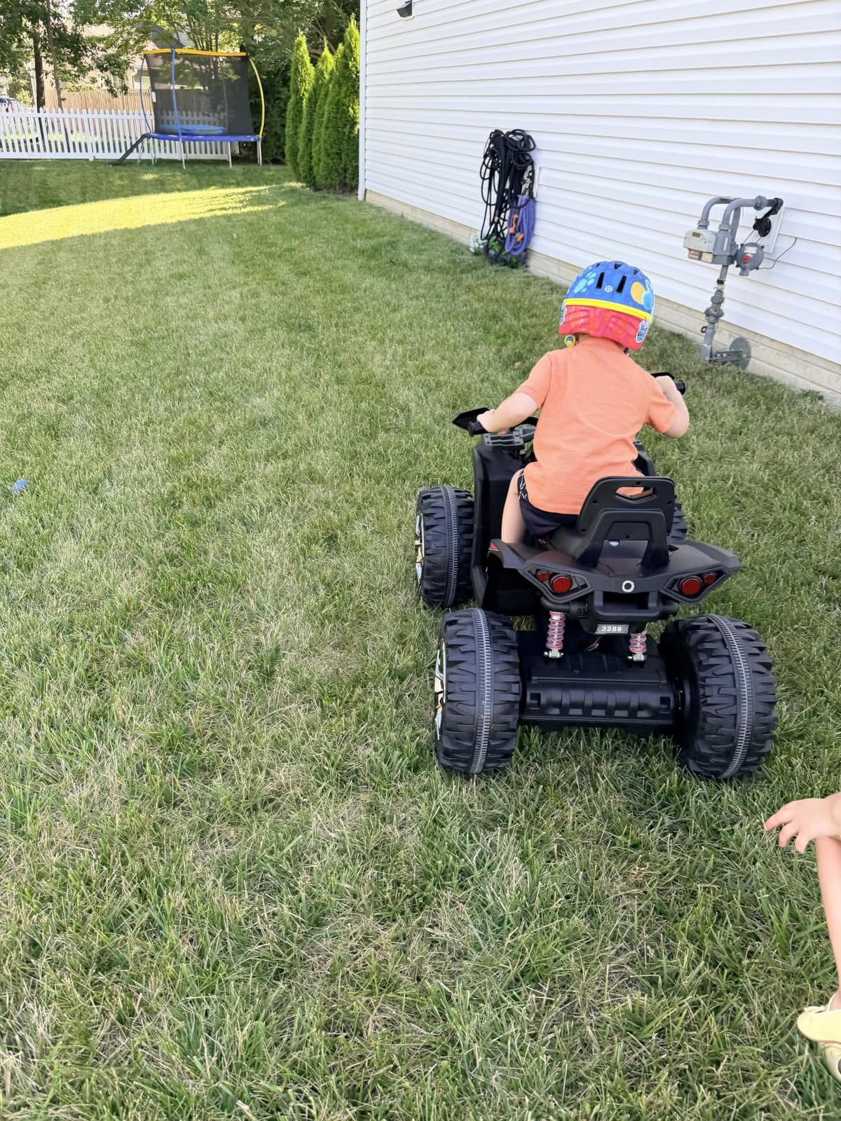 JOYRACER 24V Kids ATV 4 Wheeler, 4x4 Ride On Toys Car w/ 800W Motors, 9AH Battery Powered Car w/Remote Control, Bluetooth, MP3, USB, Spring Suspension, 2-Seater Quad for Boys Girls, Black customer photo 2