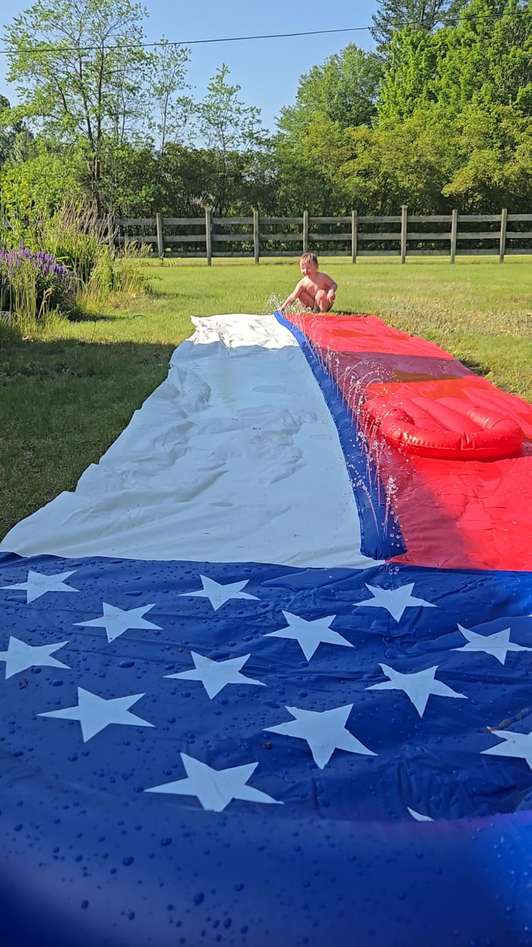 TOY Life Shark Water Slide, 20 Ft, 2 Lanes, 2 Bodyboards, Ages 3-10 customer photo 1