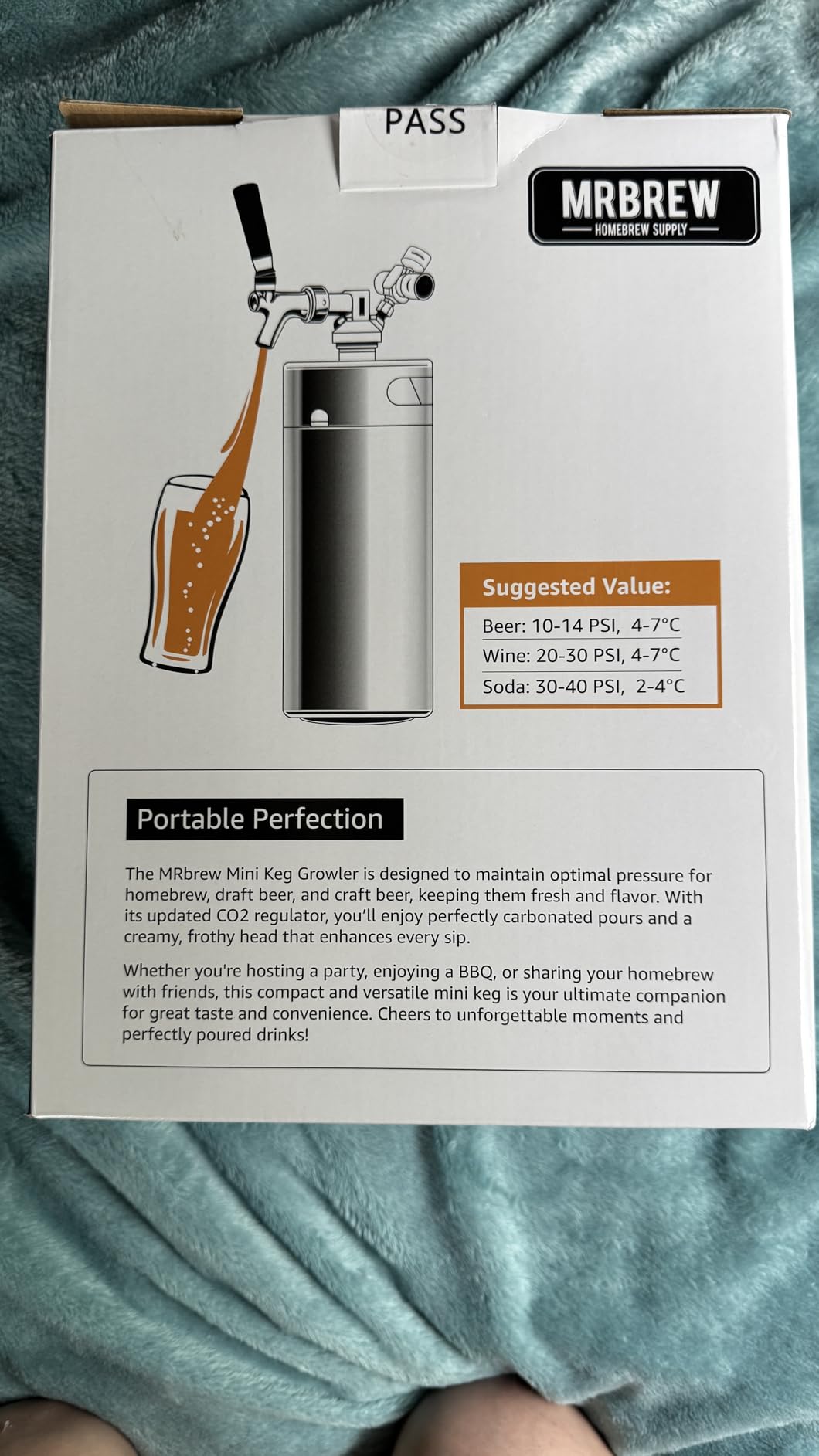 MRbrew 128oz Mini Keg Growler Mini Kegerator Draft Beer Dispenser System customer photo 2