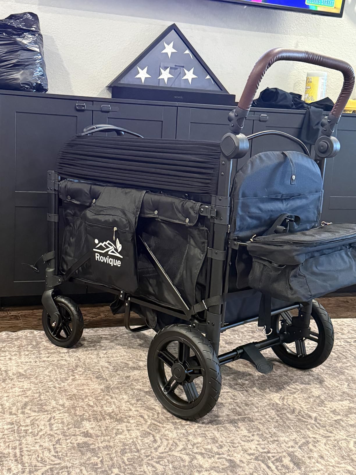 Rovique Wagon Stroller for 2 Kids,Stroller Wagon,Premium Wagon for Kids customer photo 1