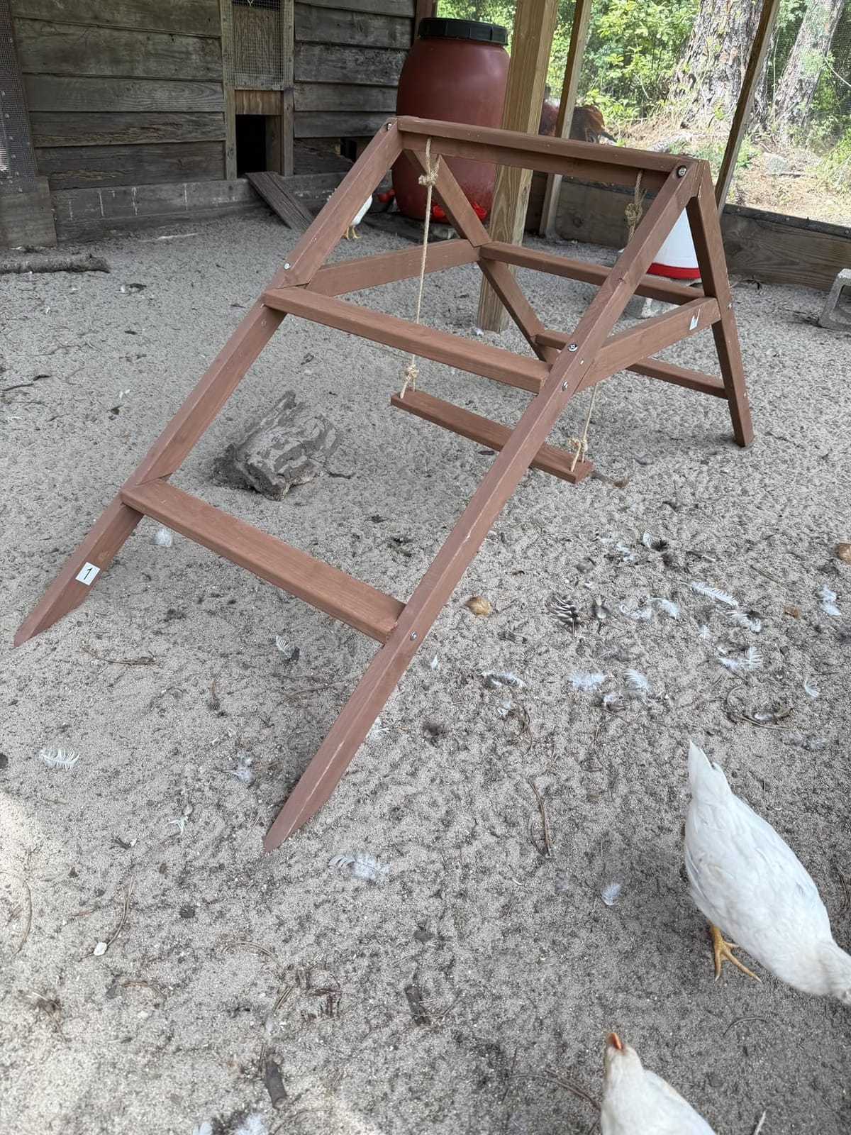 PETSFIT Wooden Chicken Roosting Bars for 10-12 Chickens, Easy Assembly customer photo 1