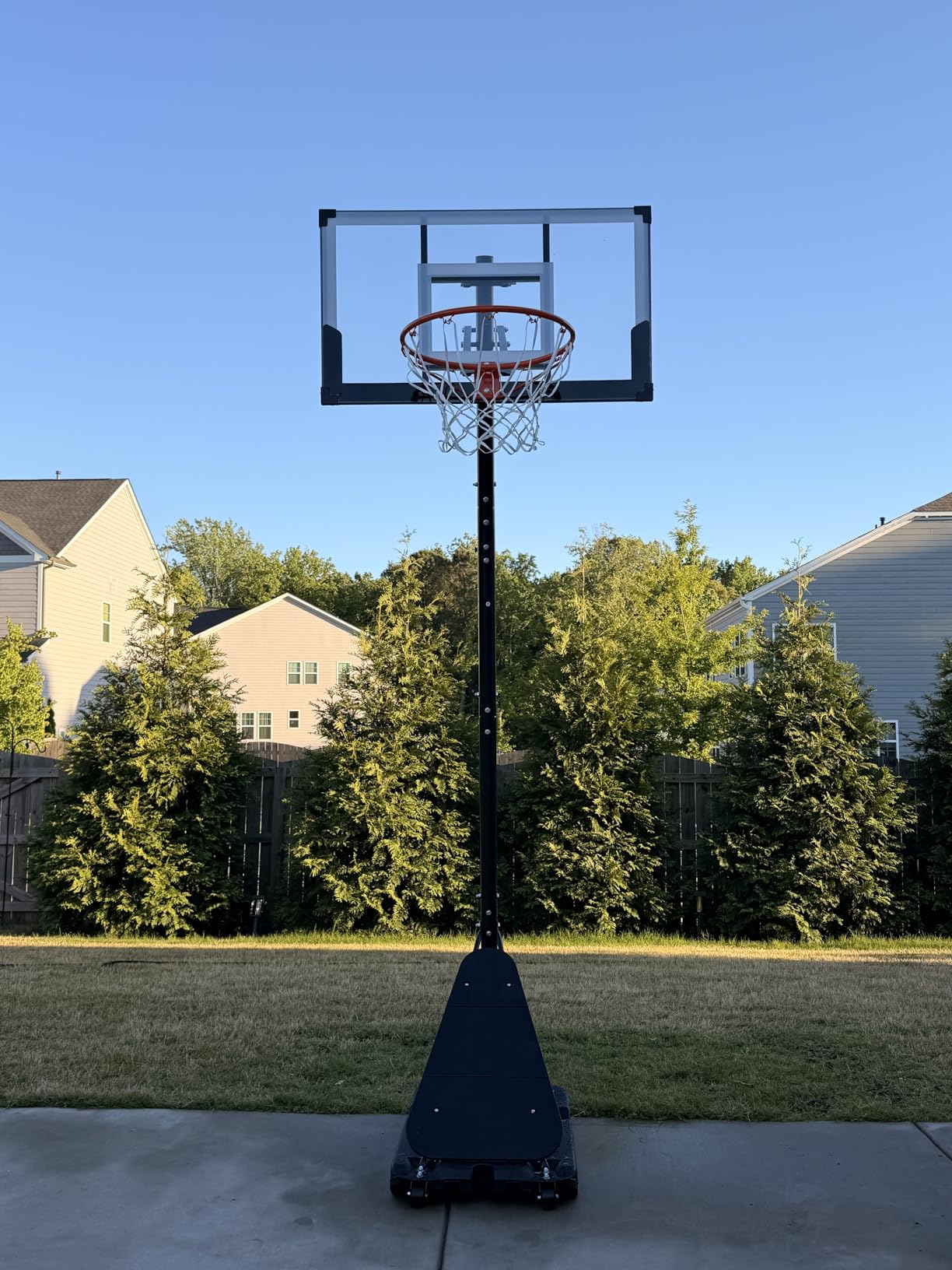 Seray Basketball Hoop 40Inch Shatterproof Backboard, 3.4-10FT Height Adjustable, Rust-Resistant Poolside Goal, Portable Court for Adults/Kids, Indoor & Outdoor Rim customer photo 2