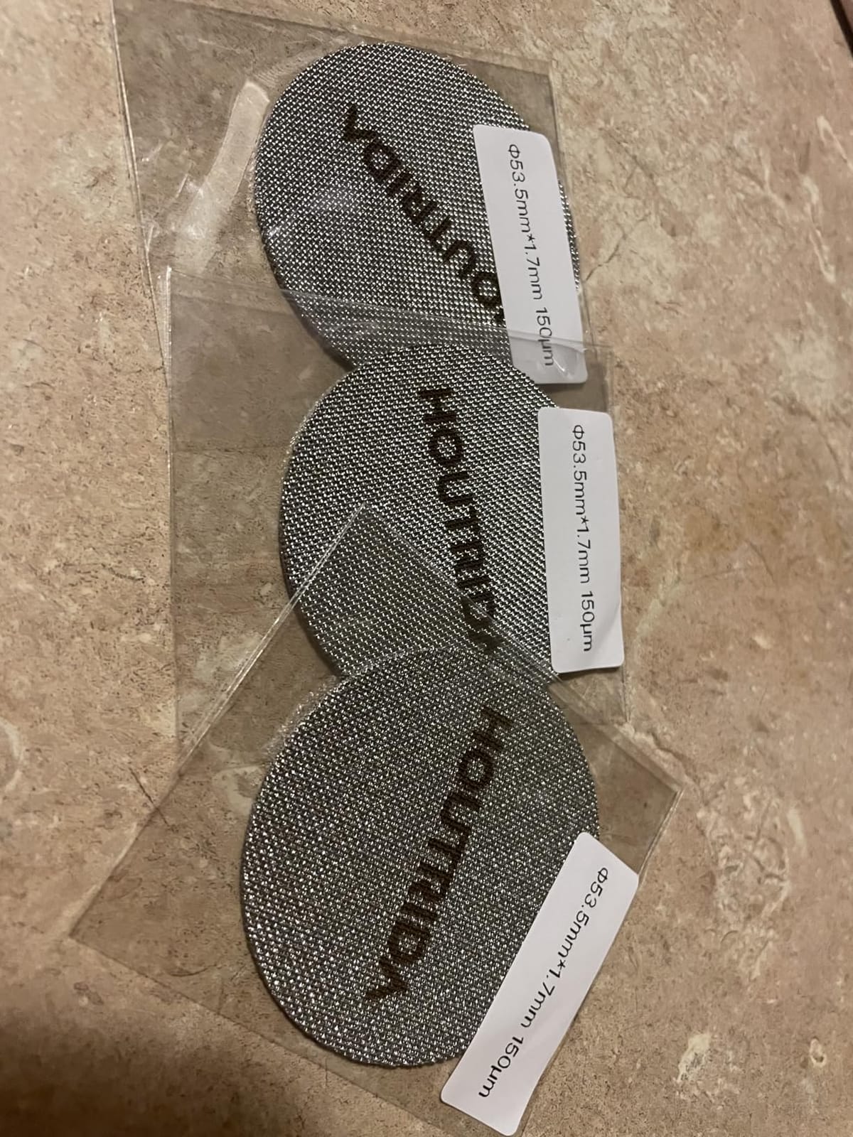 3Pack 53.3mm Puck Screen, Reusable 150μm Metal Espresso Puck customer photo 2