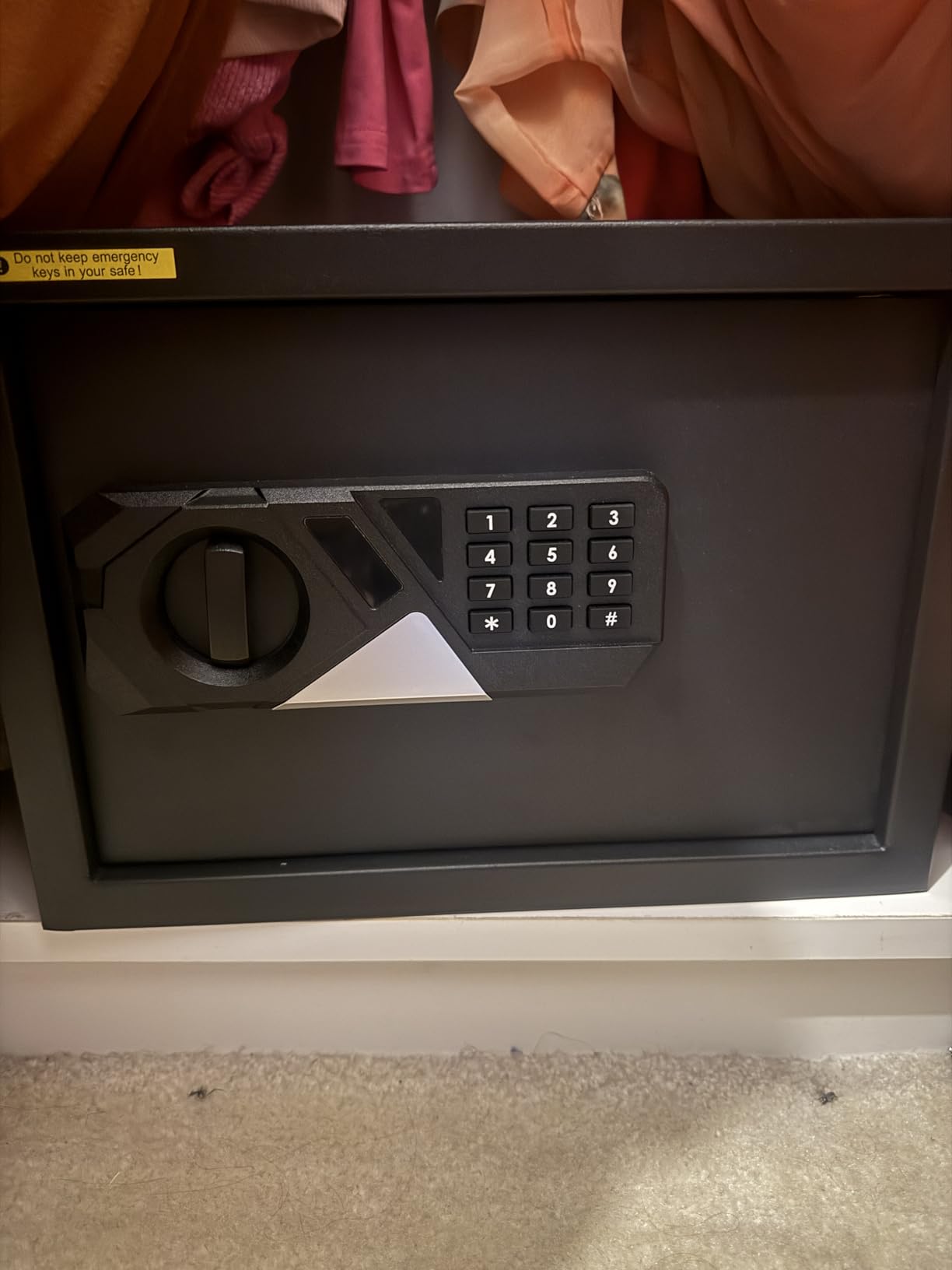 2.0 Cub Large Fireproof Safes for Home Use, Digital Security Safe Box Fireproof Waterproof with Combination Lock and Removable Shelf, Home Fire Safe for Document Money Medicines Valuables customer photo 2