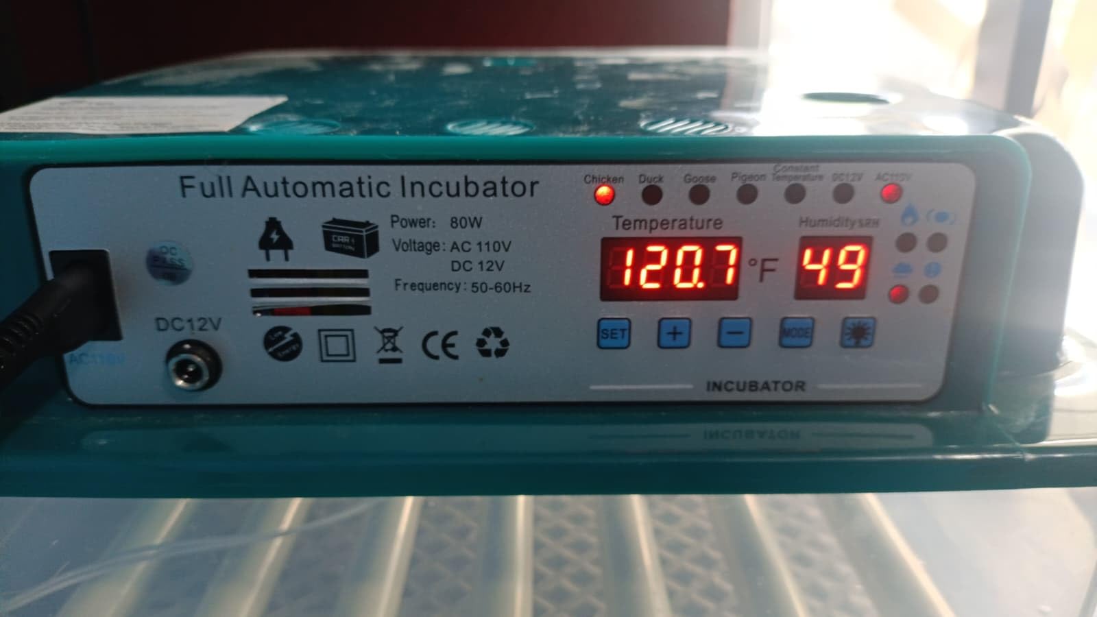 CoInceptus 16 Eggs Incubators for Hatching Eggs, Egg Incubator with Automatic Egg Turning and Temperature Control, Chicken Egg Incubators with Egg Candler for Duck Goose Pigeon Quail customer photo 1