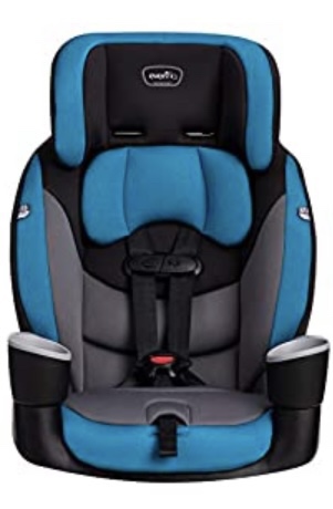 Evenflo High-Back Booster Car Seat with Harness, 22 to 110lbs, Maestro Sport, Granite Gray customer photo 1