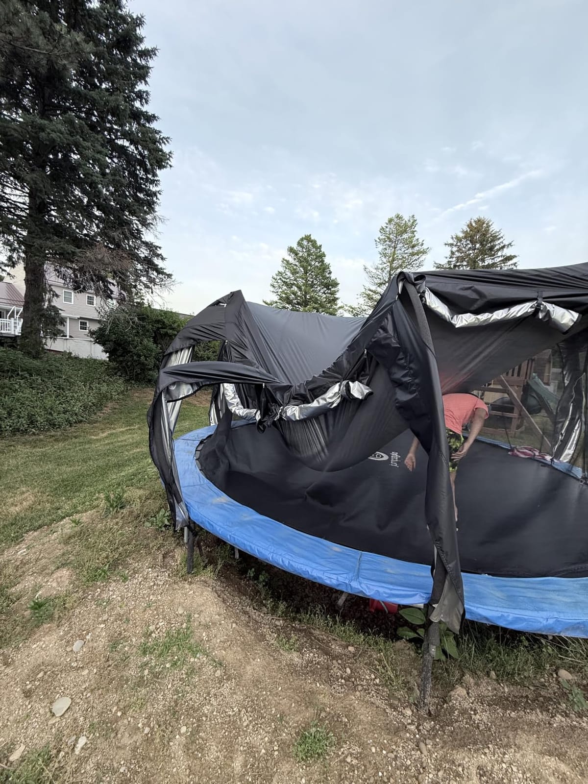 XCZ Trampoline Tent Cover for 10FT Round Trampoline with 10 Curved Poles customer photo 1