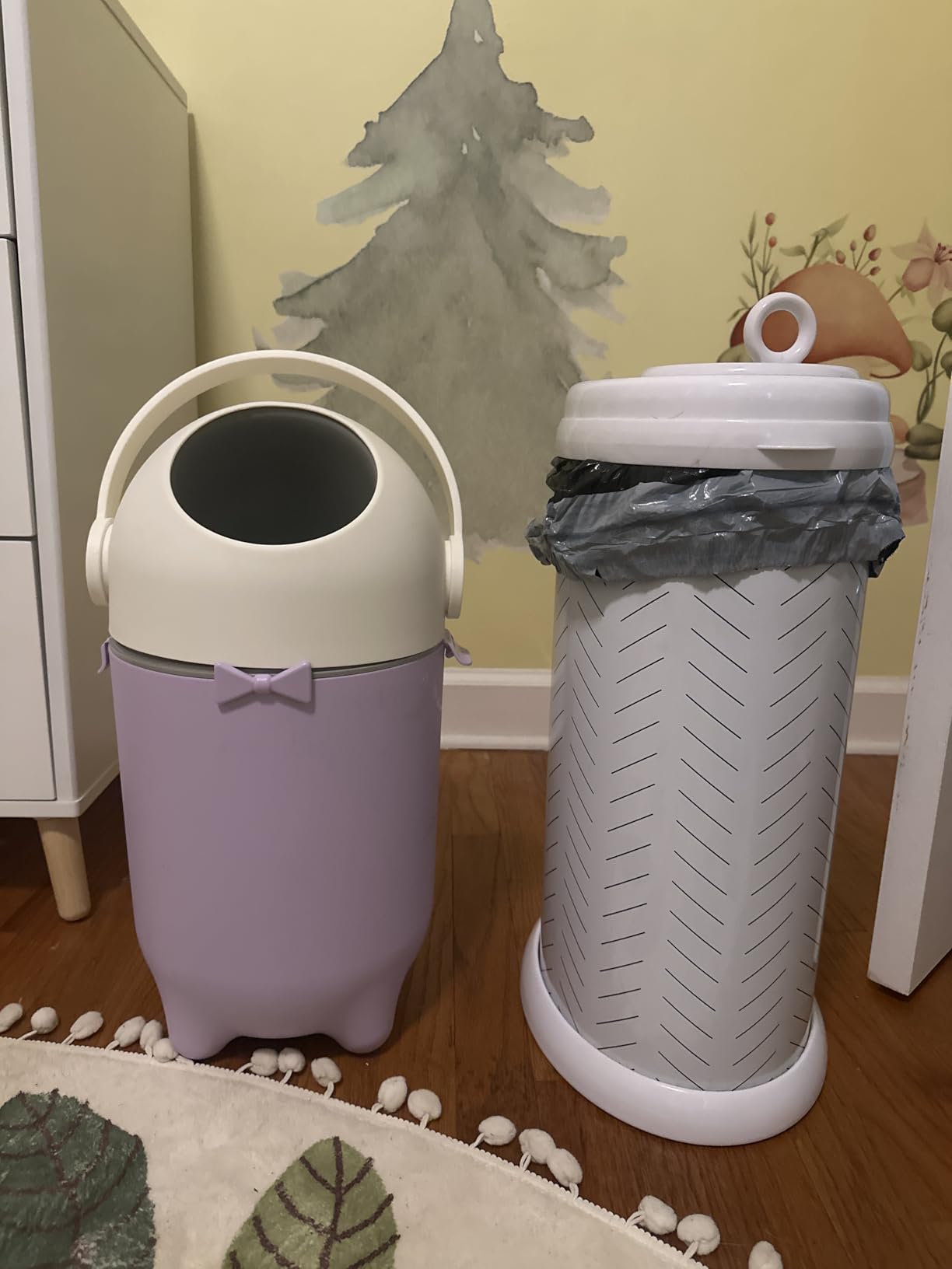 iTouchless Odor-Locking Nursery Pail | 2026 Award-Winning Bin | Boho White customer photo 1
