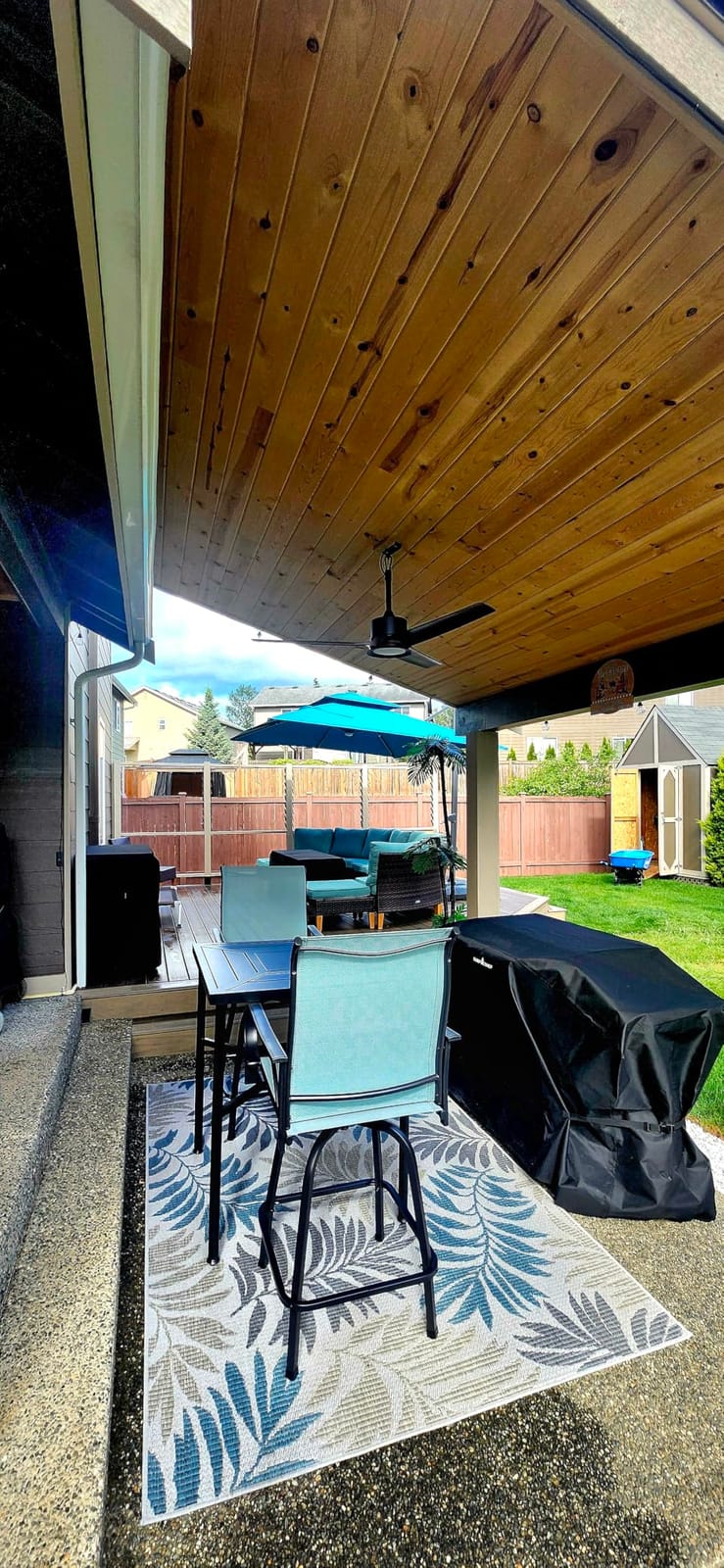 Best Choice Products 12x12ft LED Cantilever Patio Umbrella w/Base Included & 360° Rotation, Large Solar Offset Hanging Outdoor Sun Shade for Deck, Backyard Table w/Stand & Lights – Ivory customer photo 2