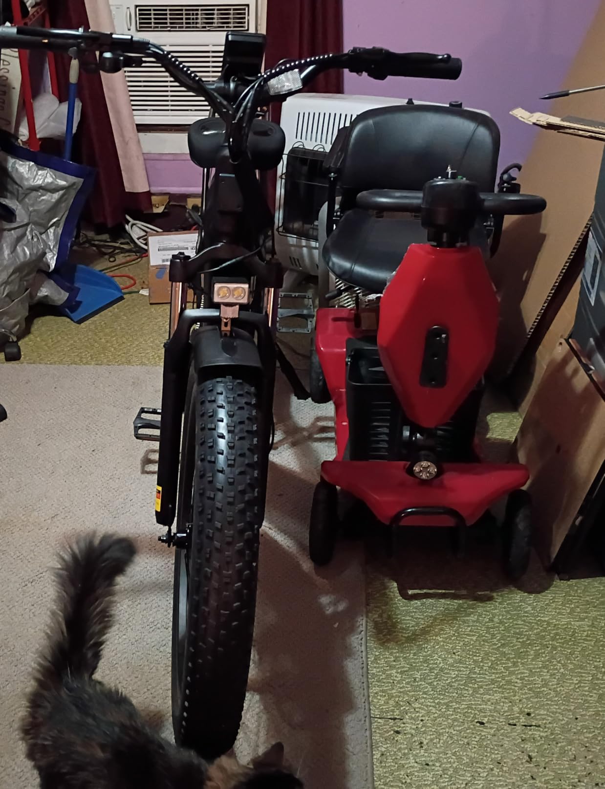 ESKUTE Electric Bike for Adults - 48V20.8Ah Battery Hunting Ebike up to 86 Miles, 32+MPH, Peak 1800W, 26x4.0 Fat Tire Step-Over 8-Speed Full Suspensions Mountain E-Bike customer photo 1