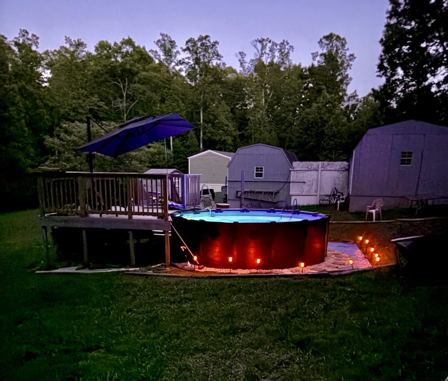 10' X 13' Outdoor Patio Umbrella Large Rectangle Cantilever Umbrella with Base Included, Heavy Duty 360°Rotation Offset Umbrella for Garden Deck Pool Patio,Grey customer photo 2