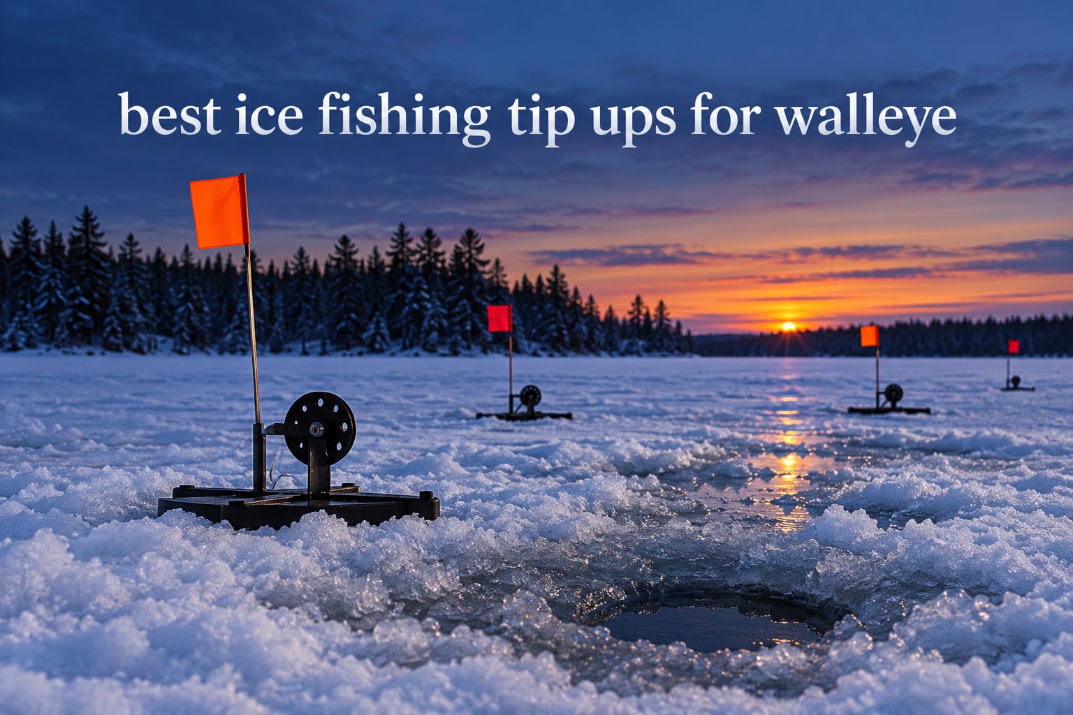 best ice fishing tip ups for walleye