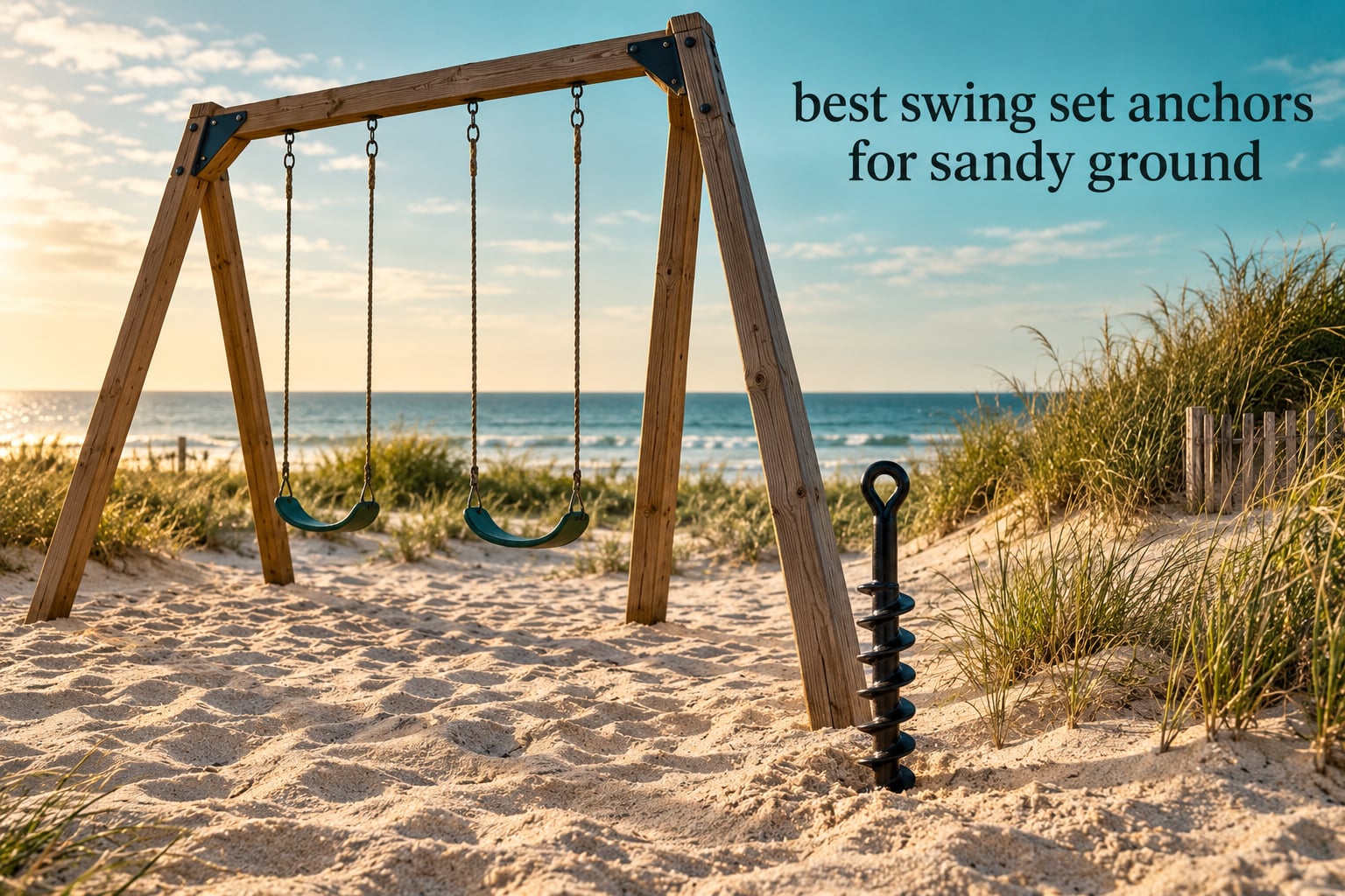 best swing set anchors for sandy ground
