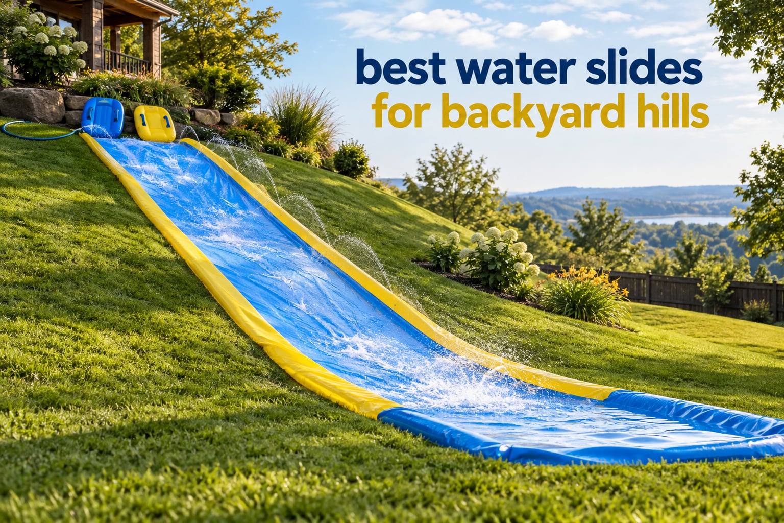 best water slides for backyard hills