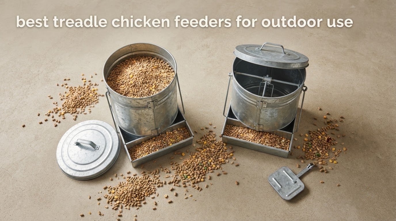 best treadle chicken feeders for outdoor use