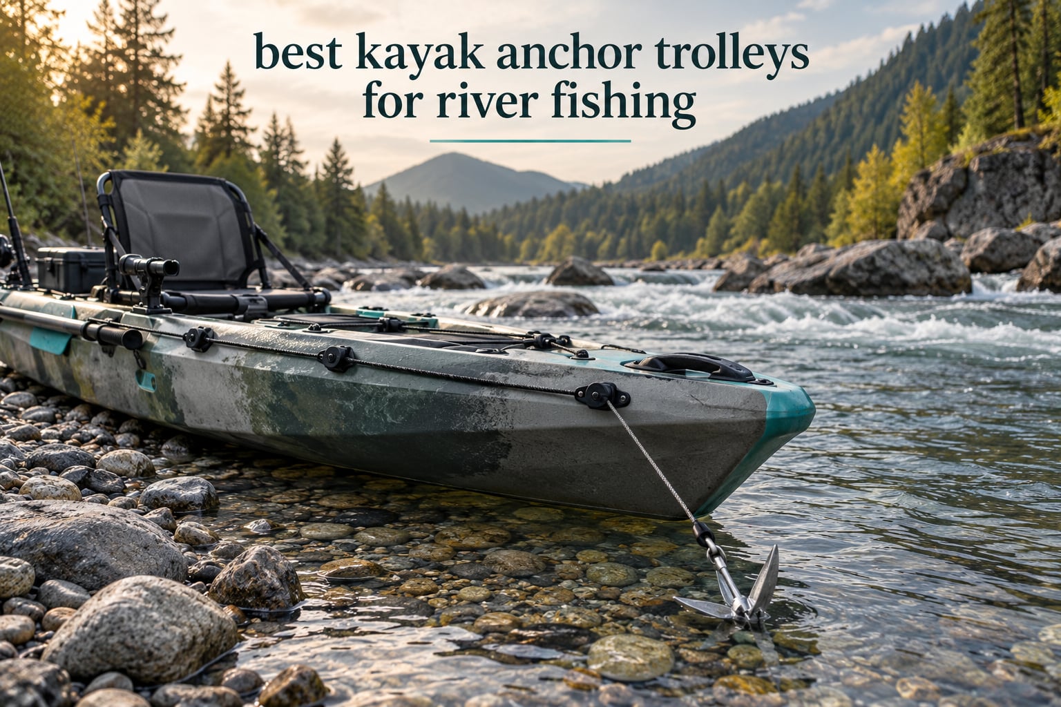 best kayak anchor trolleys for river fishing