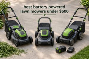 best battery powered lawn mowers under $500