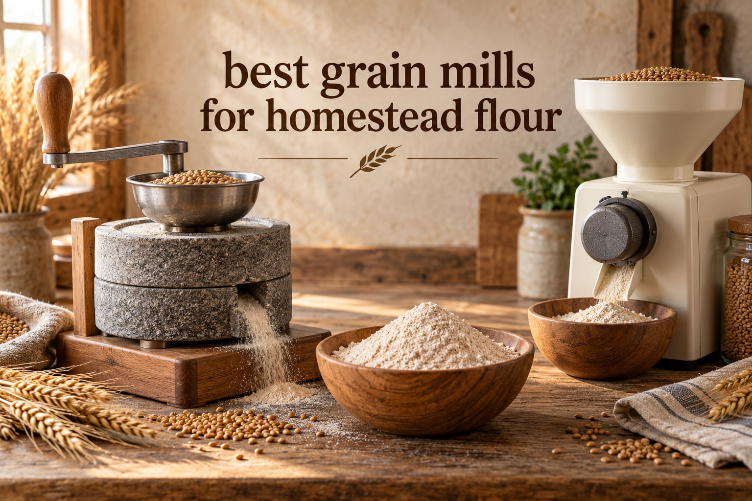 best grain mills for homestead flour