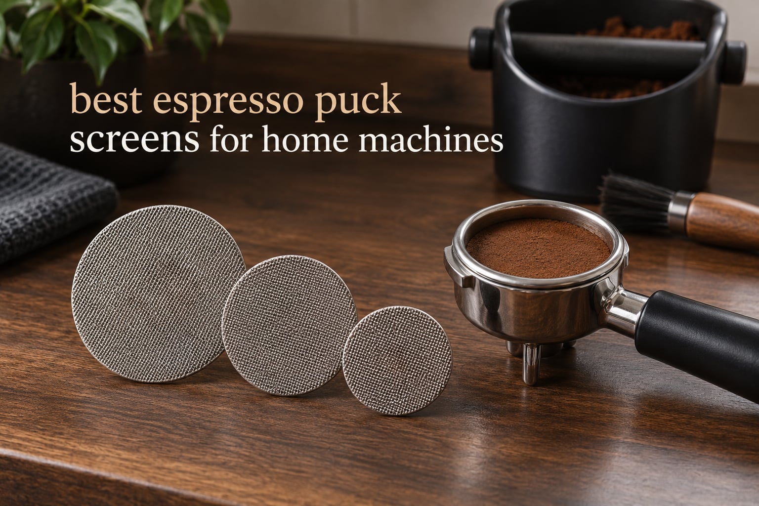 best espresso puck screens for home machines