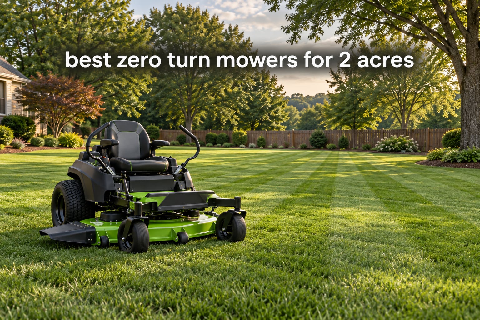 best zero turn mowers for 2 acres