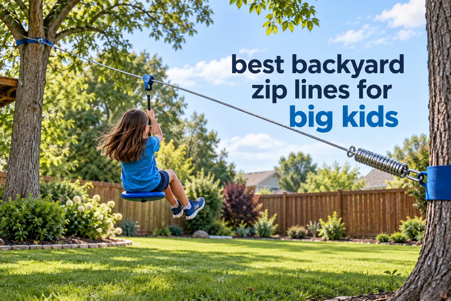 best backyard zip lines for big kids