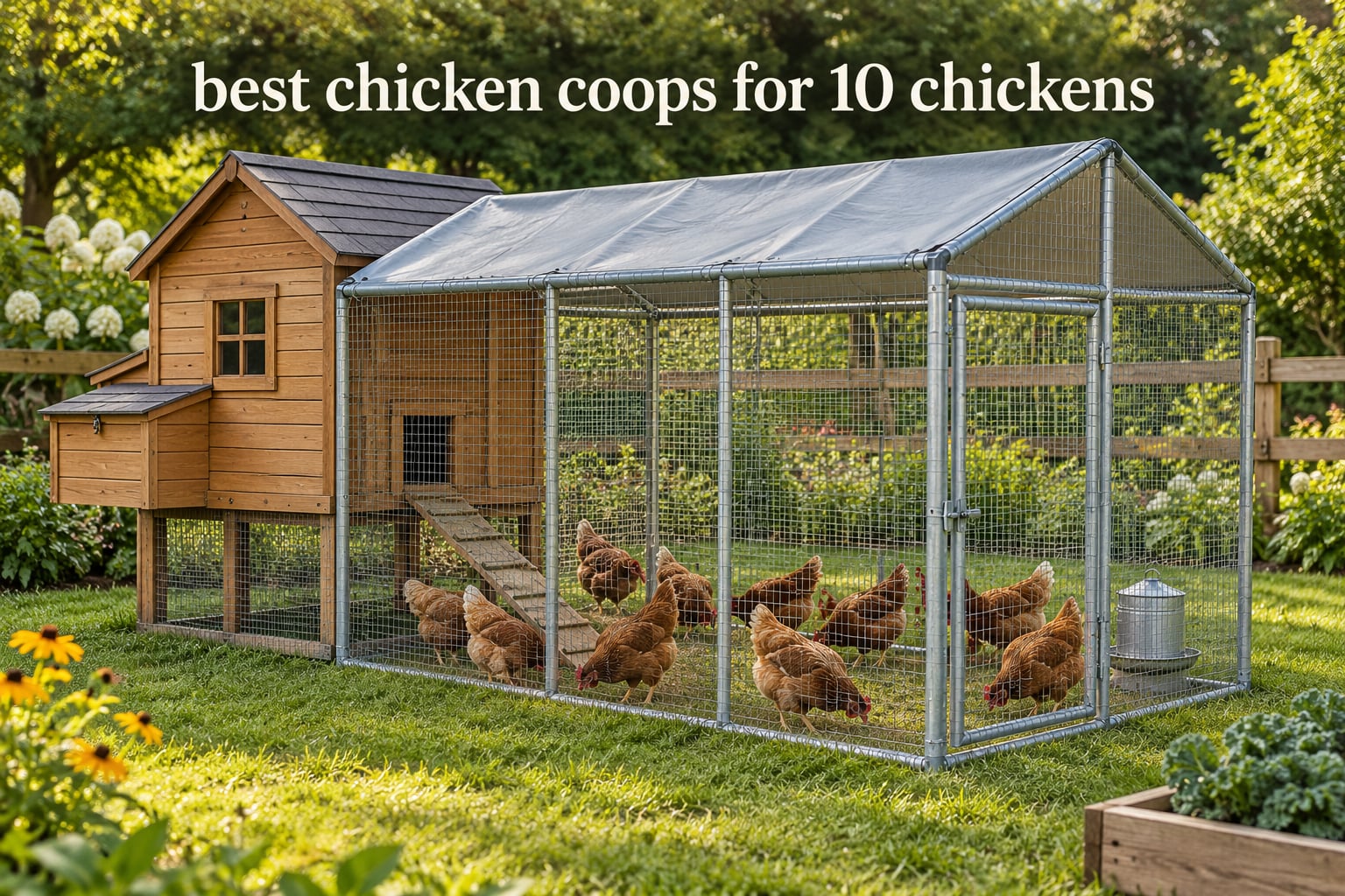 best chicken coops for 10 chickens