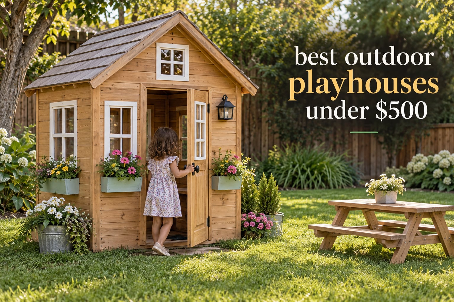 best outdoor playhouses under $500