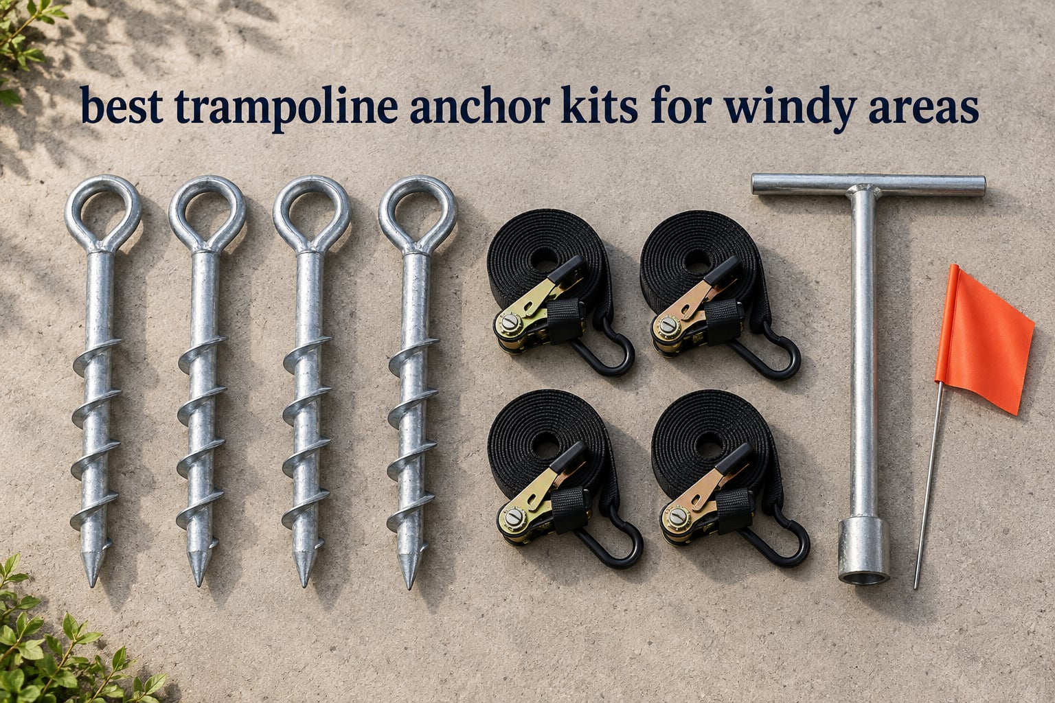 best trampoline anchor kits for windy areas