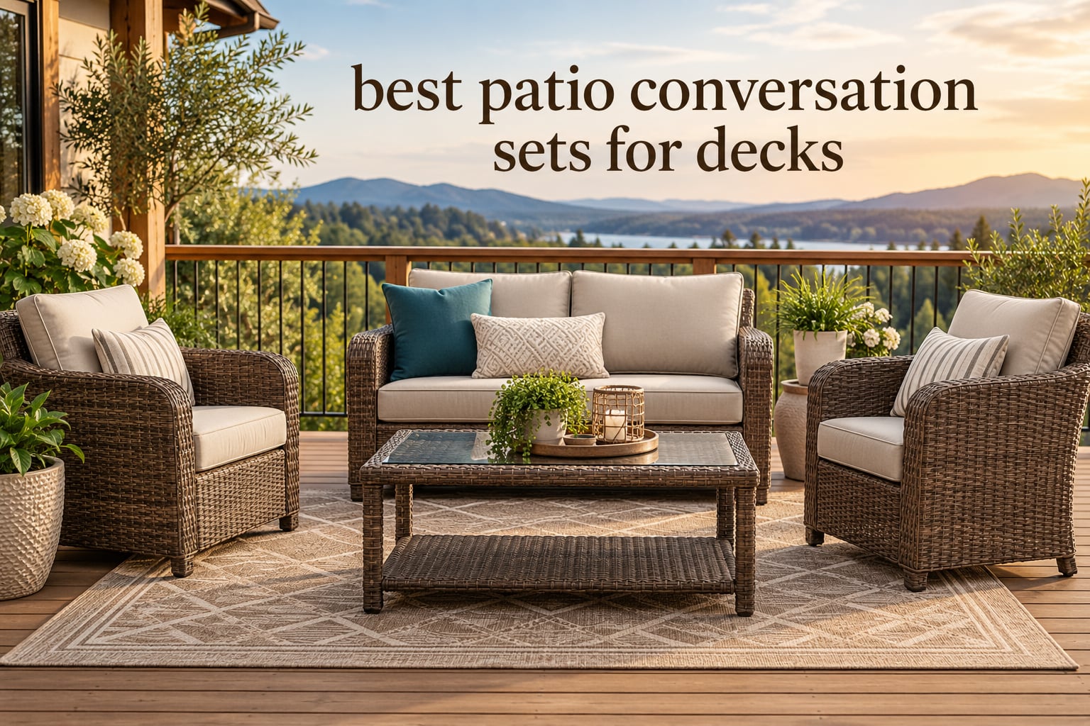 best patio conversation sets for decks