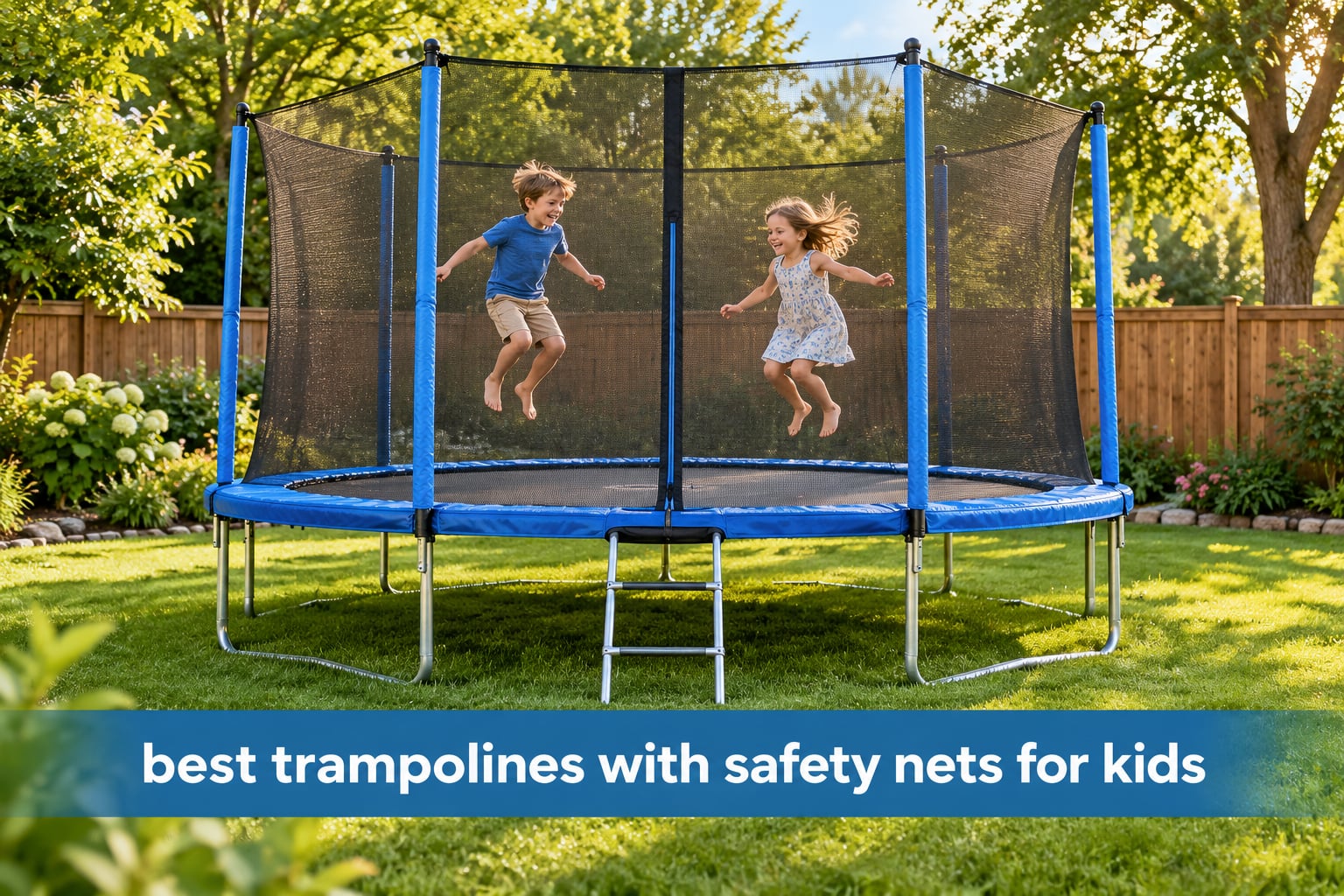 best trampolines with safety nets for kids
