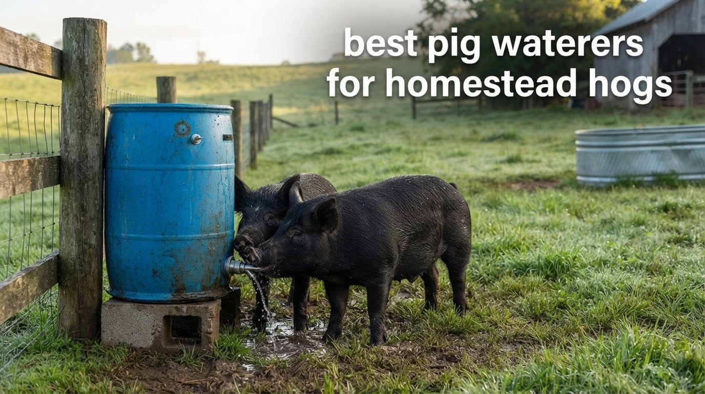 best pig waterers for homestead hogs