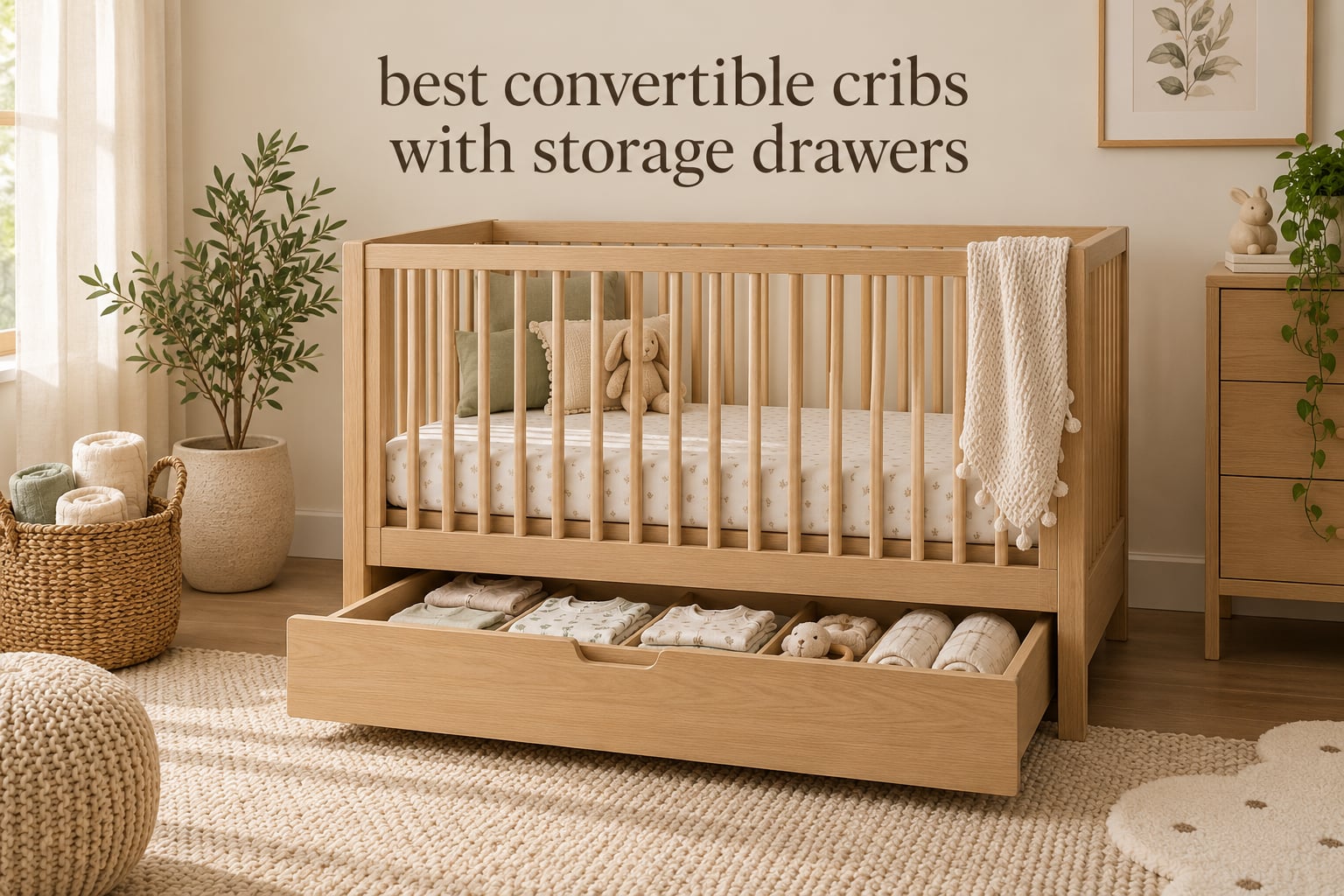 best convertible cribs with storage drawers