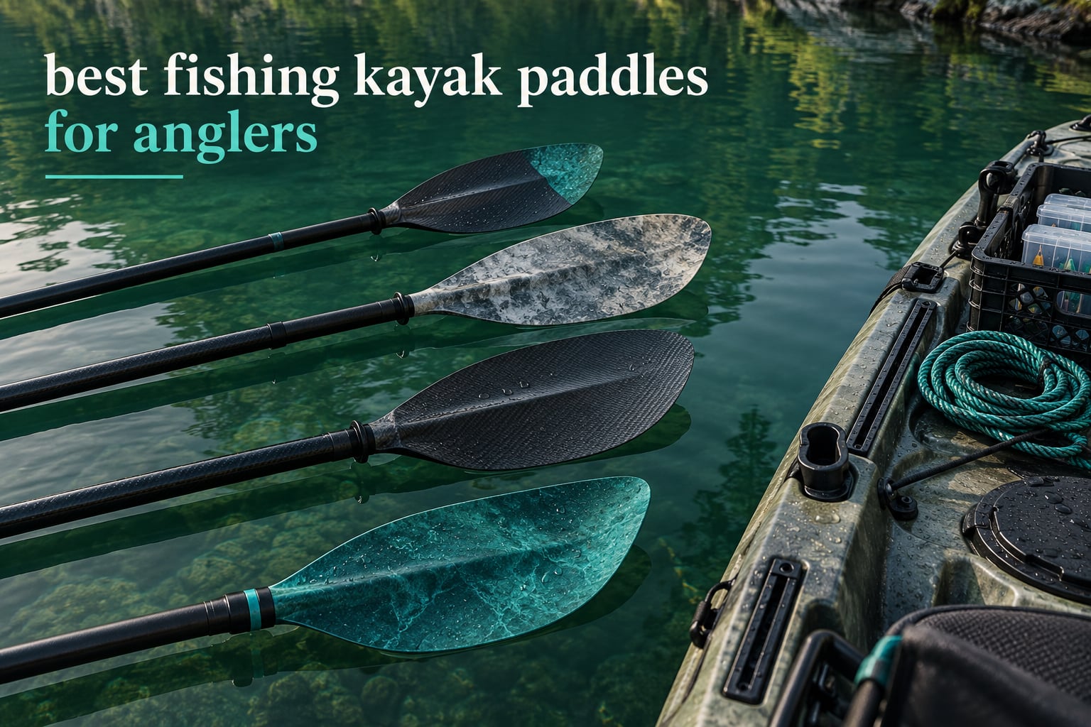 best fishing kayak paddles for anglers