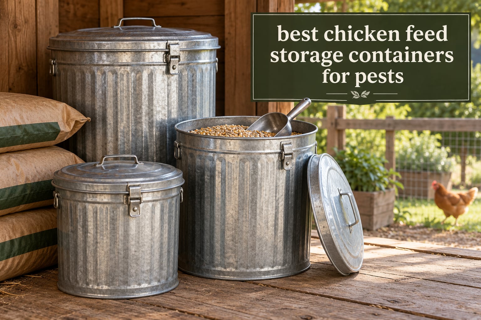 best chicken feed storage containers for pests