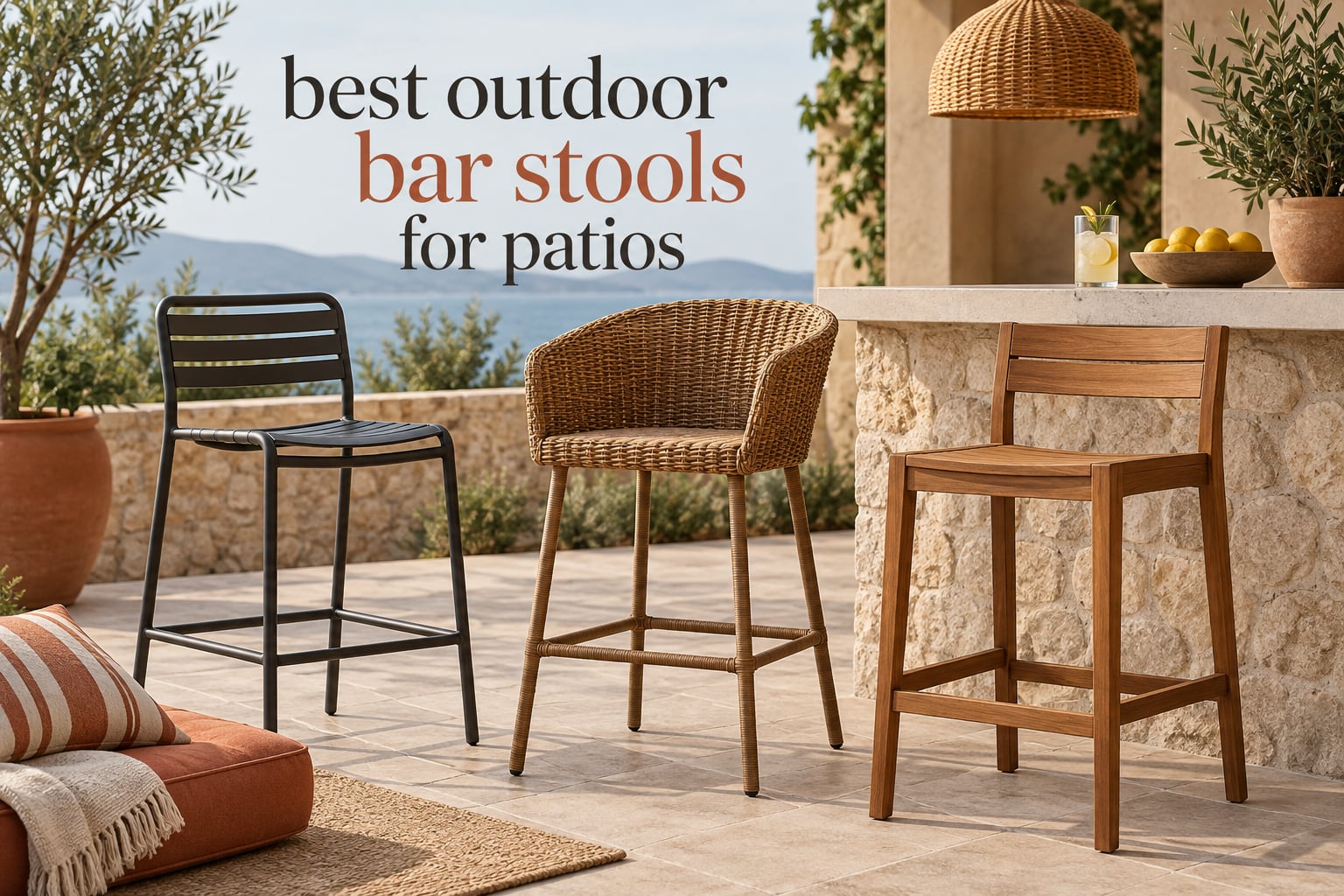 best outdoor bar stools for patios